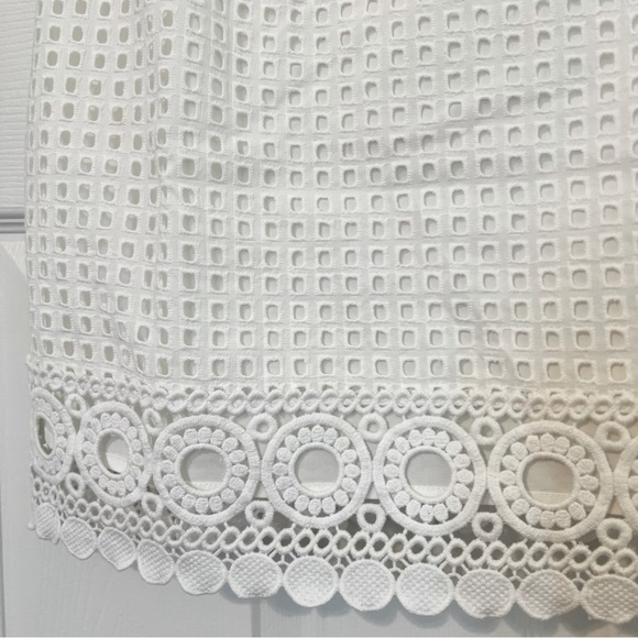 NWT Lilly Pulitzer Jennifer Shift Dress in Resort White Grid Eyelet - Picture 10 of 12